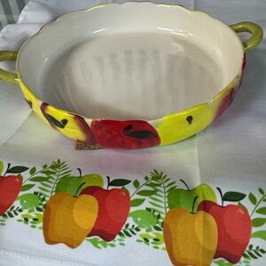 Cider Season Apple Pie Plate by Anthropologie